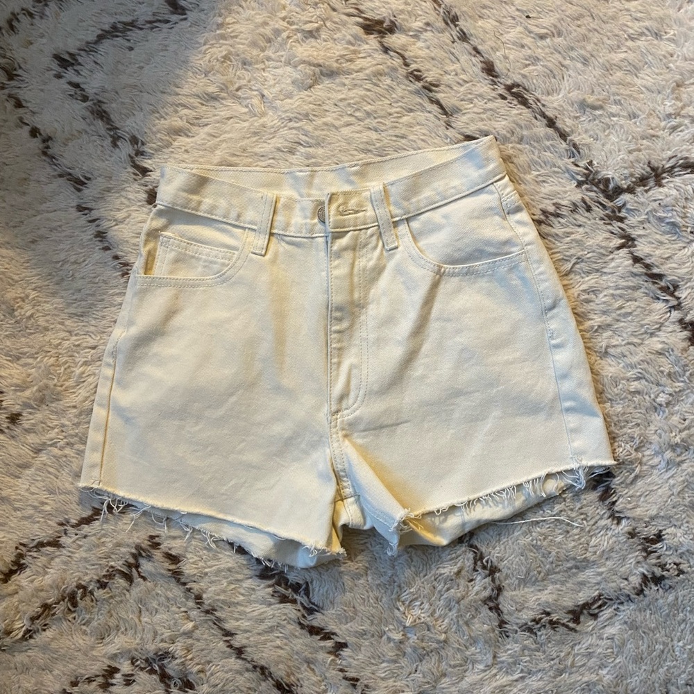 Brandy Melville J Galt white denim shorts